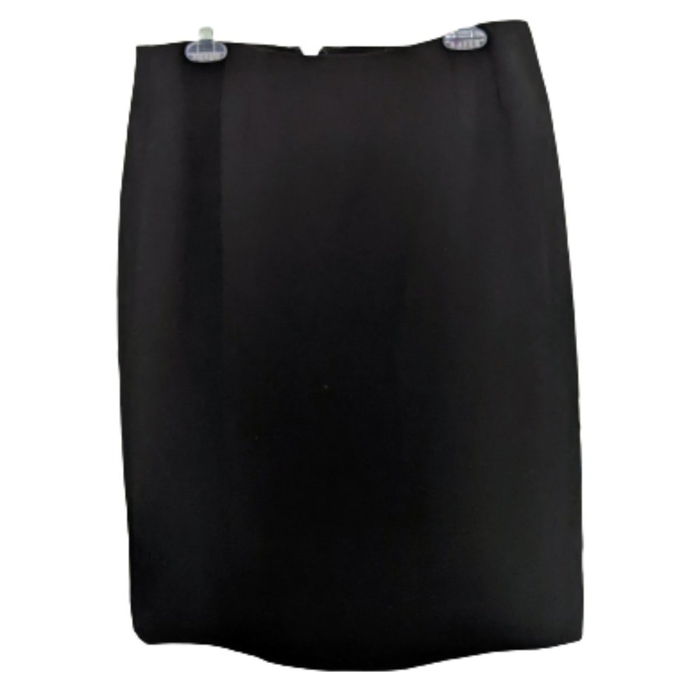 👗Larry Levine Black Straight Midi Skirt (Size: 12)👗